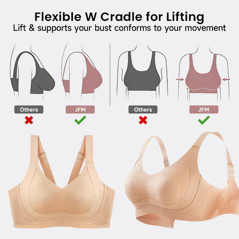 đTrĂ„dlös, hudvĂ€nlig push-up-bh utan mĂ€rken/đWireless, skin-friendly push-up bra without marks