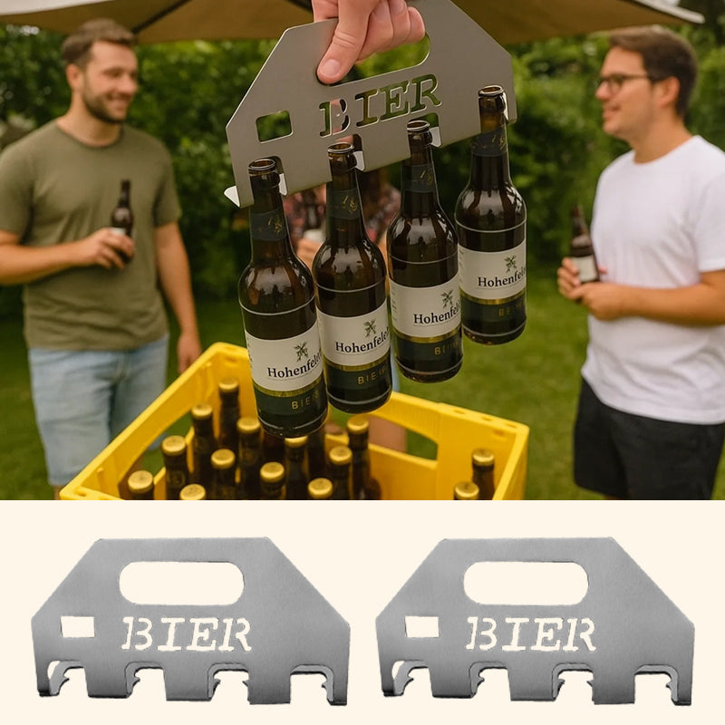 Quad-ölöppnare och -bärare