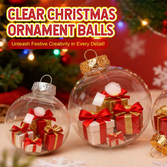 🎄 Clear Christmas Ornament Balls