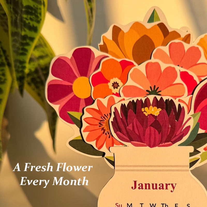 2026 Floral Desk Calendar