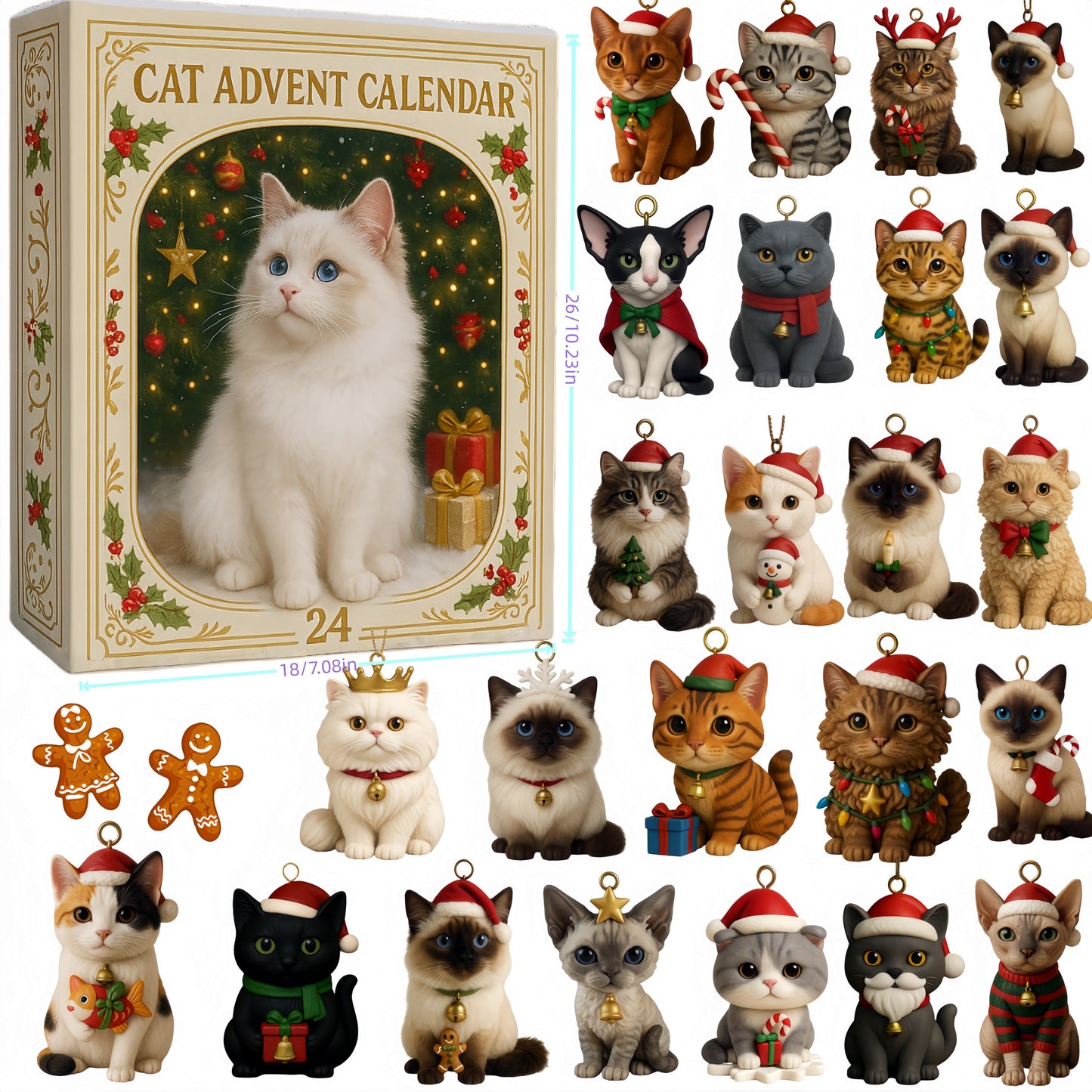 🌲Christmas gift - Perfect Christmas - Advent calendar for cat lovers 2025
